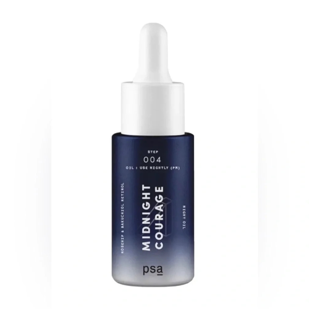 PSA MIDNIGHT COURAGE Rosehip & Bakuchiol Retinol Night Oil 15ml 0,5 Fl.oz